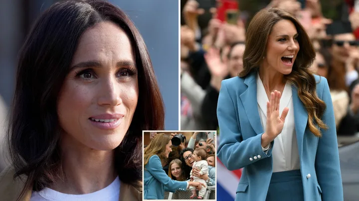 ‘Money is tight’: Meghan and Harry struggle as radiant Kate chats mum-life in Italy