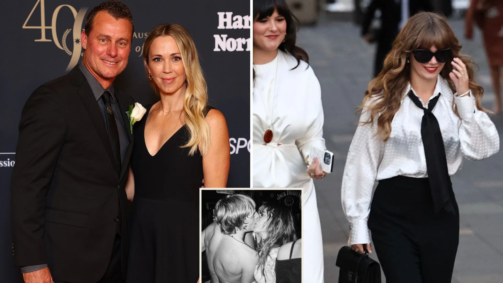 Bec and Lleyton Hewitt and daughter Mia