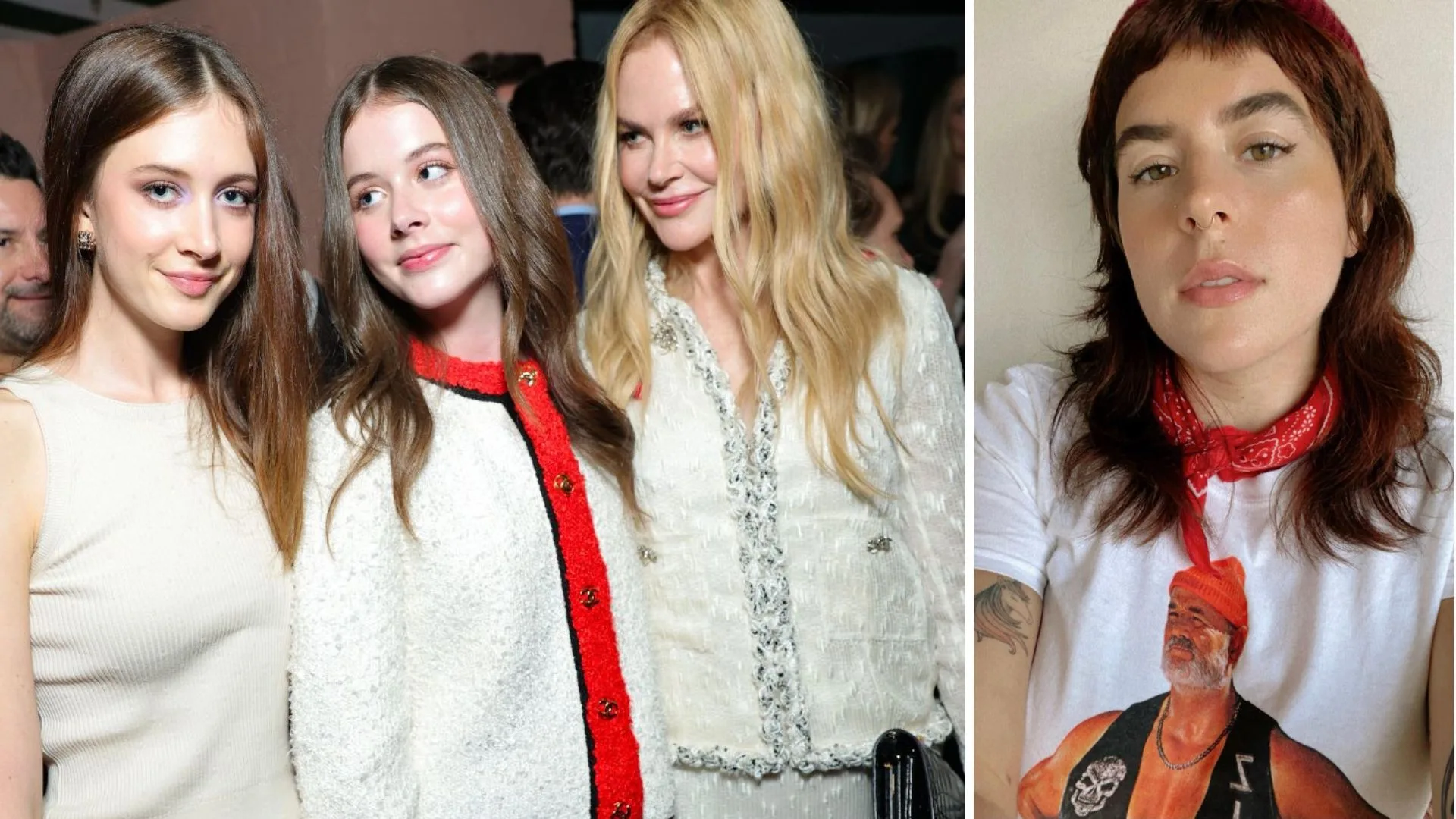 Nicole Kidman with Sunday and Faith, and Bella