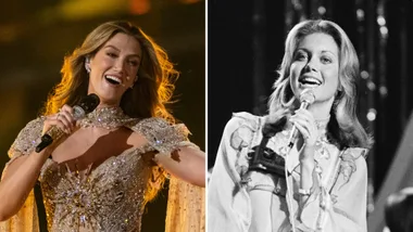 The eerie detail that links Delta Goodrem with Olivia Newton-John at Eurovision