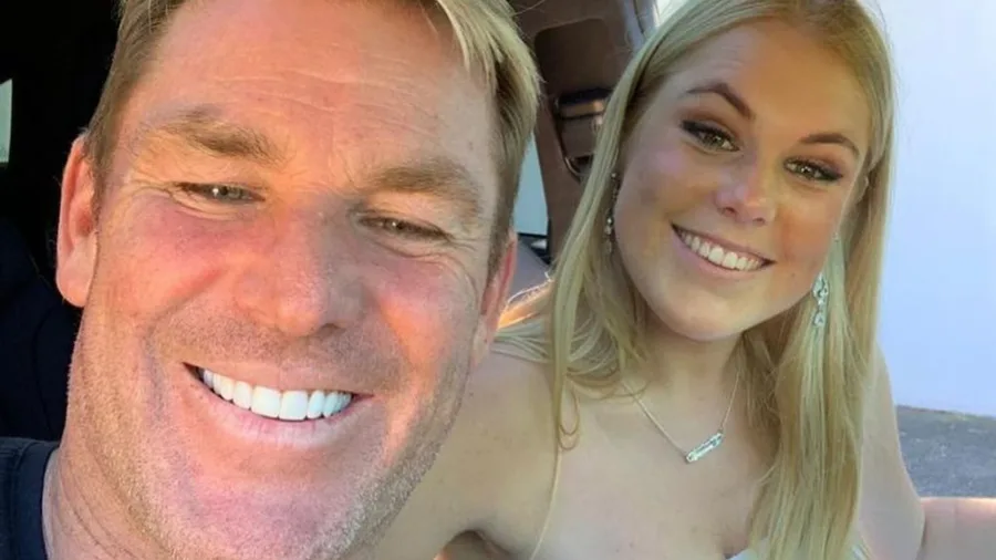 Shane Warne and Brooke Warne