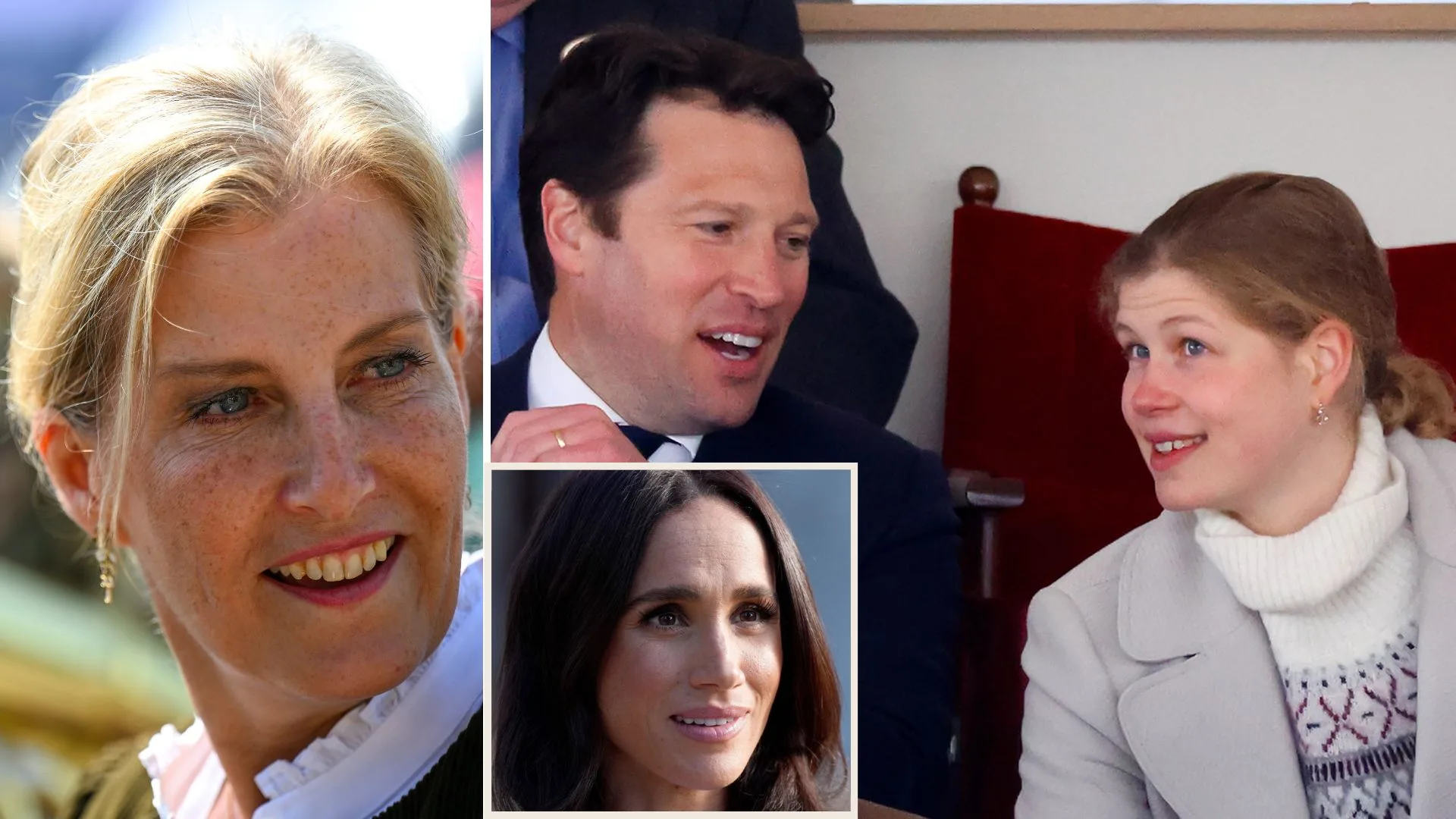 Sophie, Duchess of Edinburgh, the "hot equerry" and Lady Louise and Meghan, Duchess of Sussex