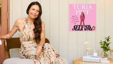 Turia Pitt at home