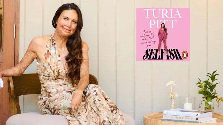 Turia Pitt at home