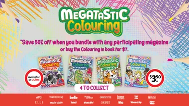 Get Creative with Megatastic Colouring Books at Coles!