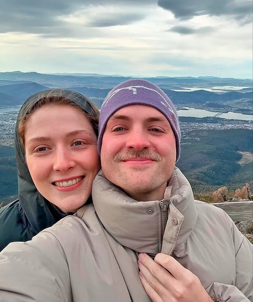 Casper Kenworthy with his partner.