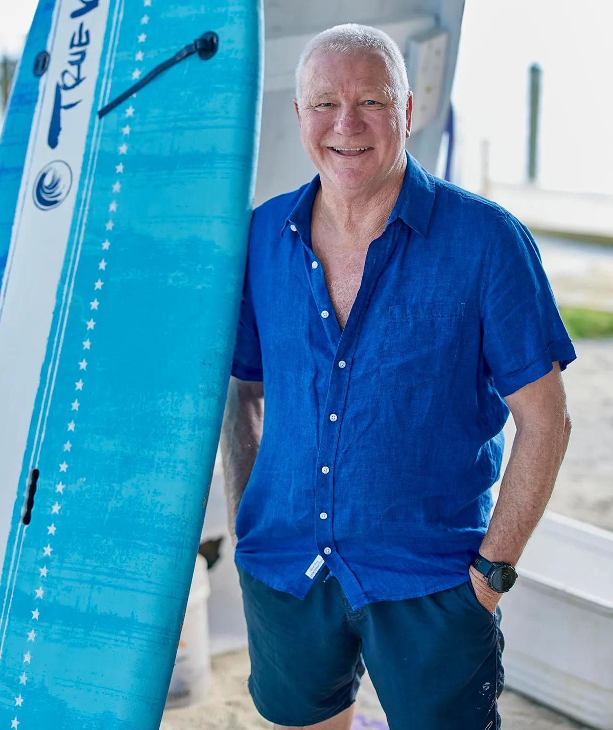 Scott Cam on set of Shark!