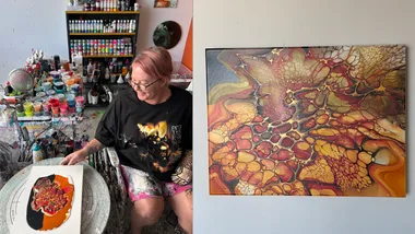 I took it day by day, and became a painting warrior.