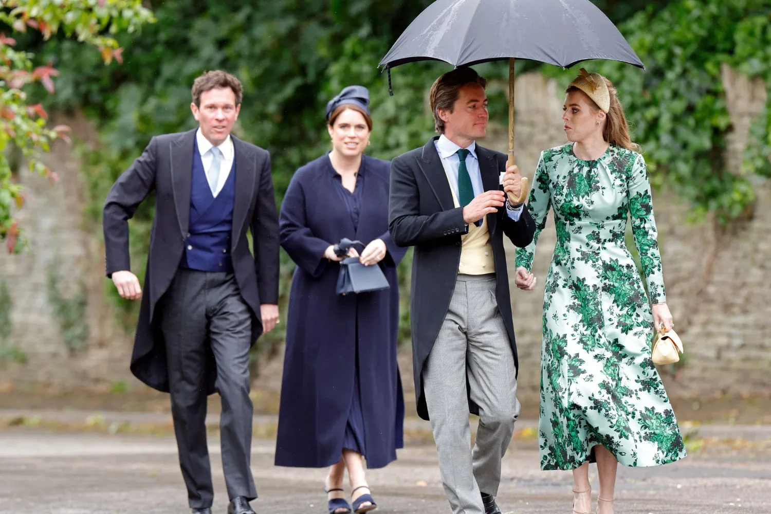 Princesses Beatrice and Eugenie with their husbands Edo Mapelli Mozzi and Jack Brooksbank