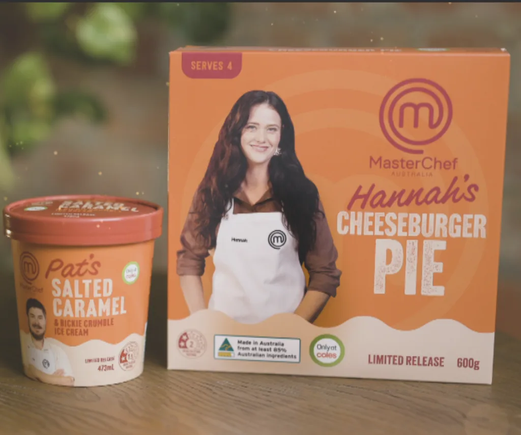 MasterChef x Coles collab on salted caramel ice cream and cheeseburger pie