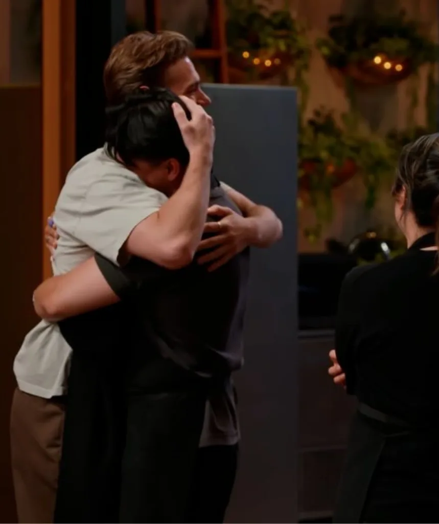 Jack Hosking hugging MasterChef Australia bestie Aaron.