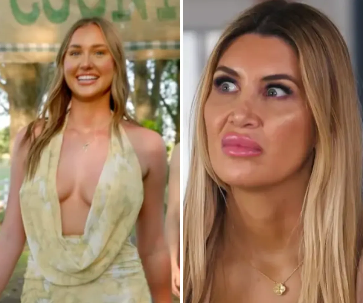 Farmer Wants a Wife Miranda alongside Gia from MAFS