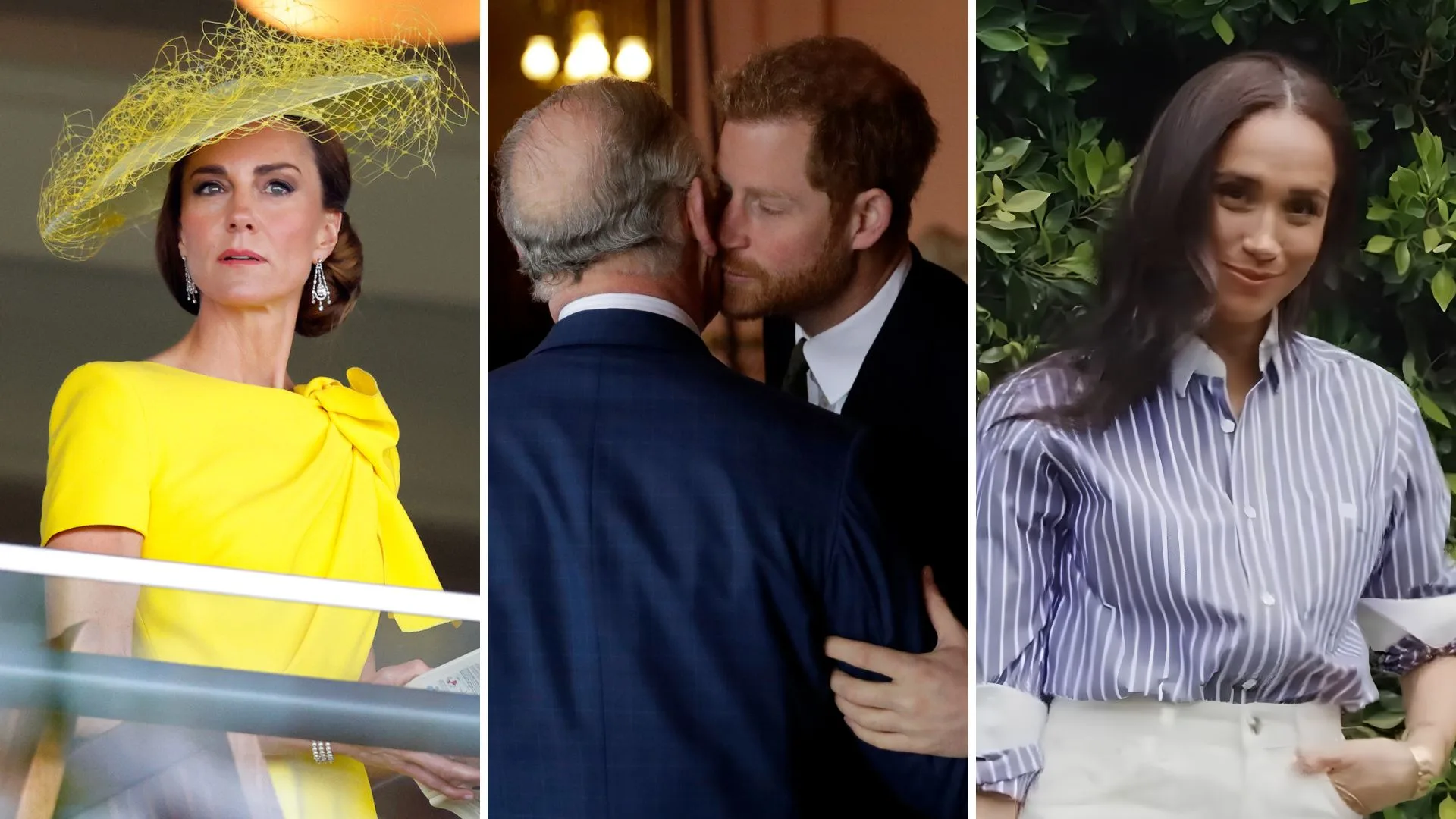 Kate Princess of Wales, King Charles, Prince Harry, Meghan Markle