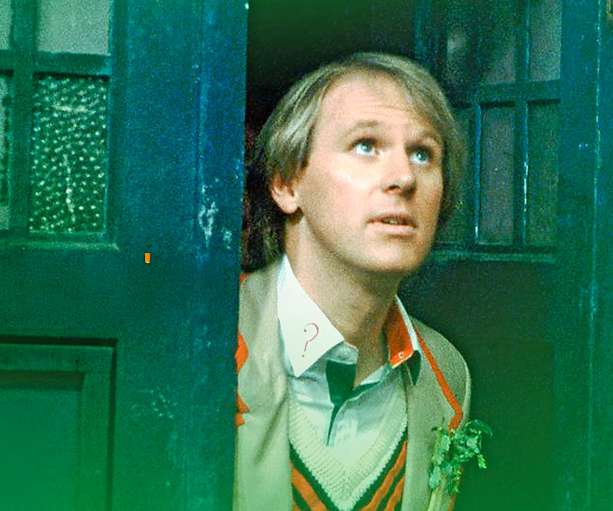 Peter Davison as Doctor Who.