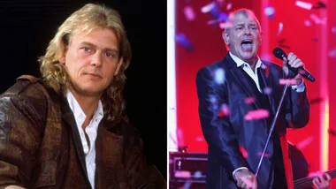John Farnham pictured in 80s and in 2010s