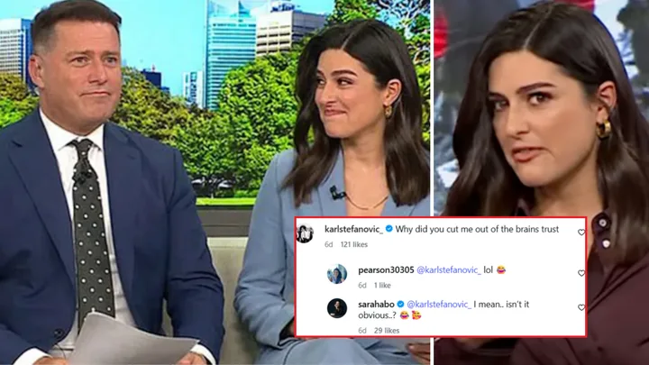 ‘Isn’t it obvious?’ Telling clue that Sarah Abo KNEW Karl bombshell loomed  
