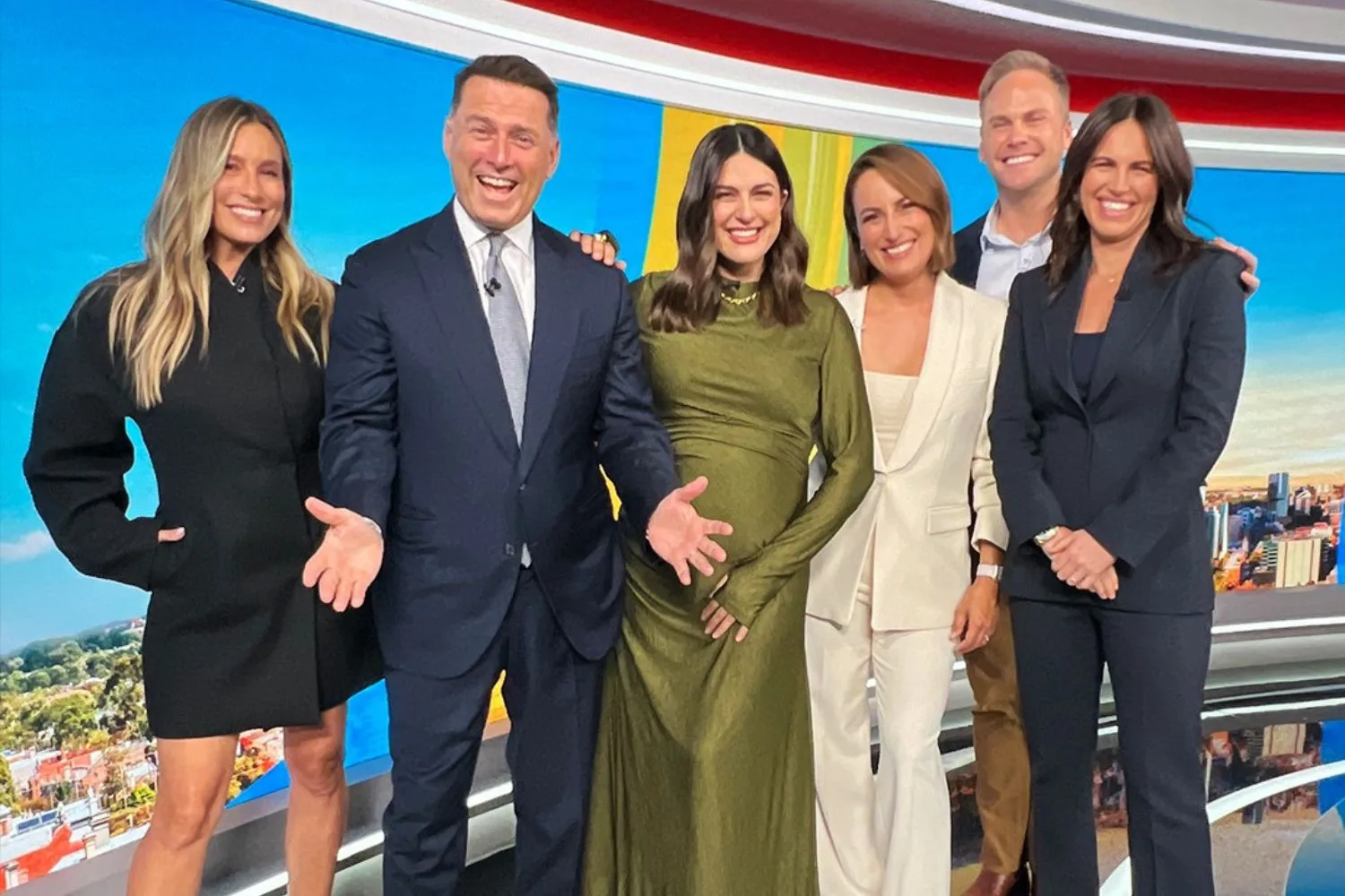 Karl Stefanovic with his Today Show colleagues