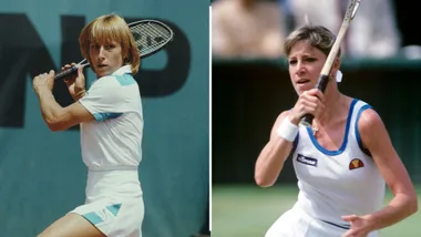 Martina Navratilova and Chris Evert