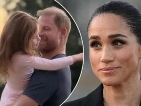 Prince Harry, Princess Lilibet and Meghan Markle