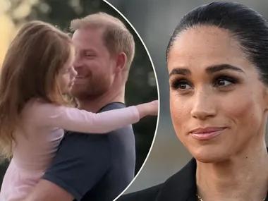 Prince Harry, Princess Lilibet and Meghan Markle