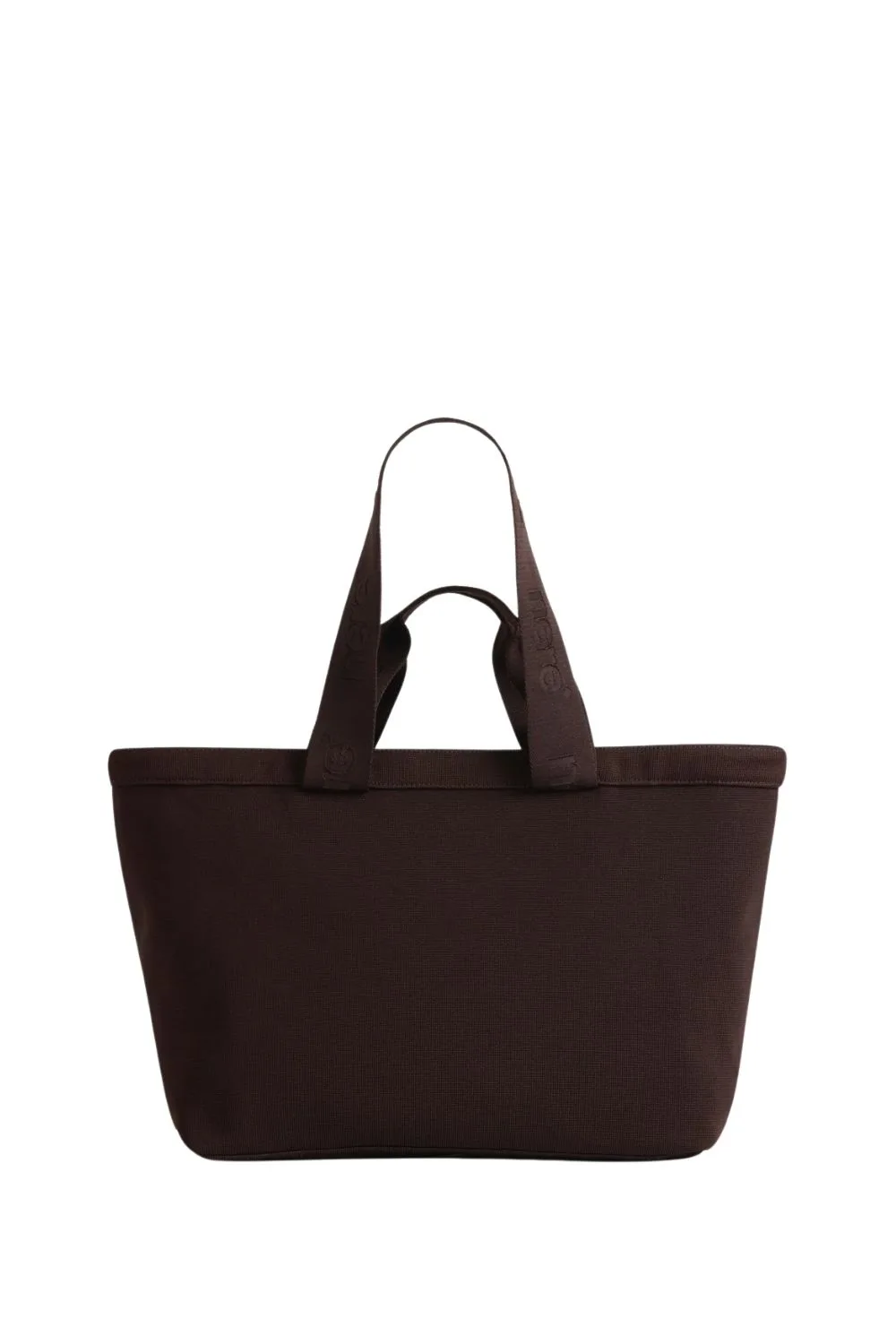 Strandbags discount code: this Nere Stori Tote Knit Bag is a top pick for it's on-trend chocolate colour and volume.