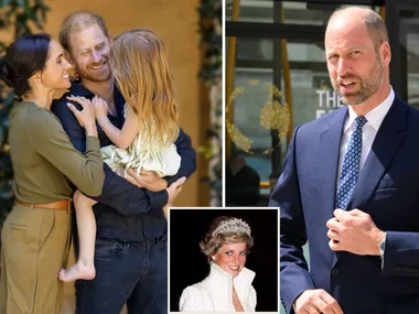 Harry and Meghan, Prince William and Princess Diana