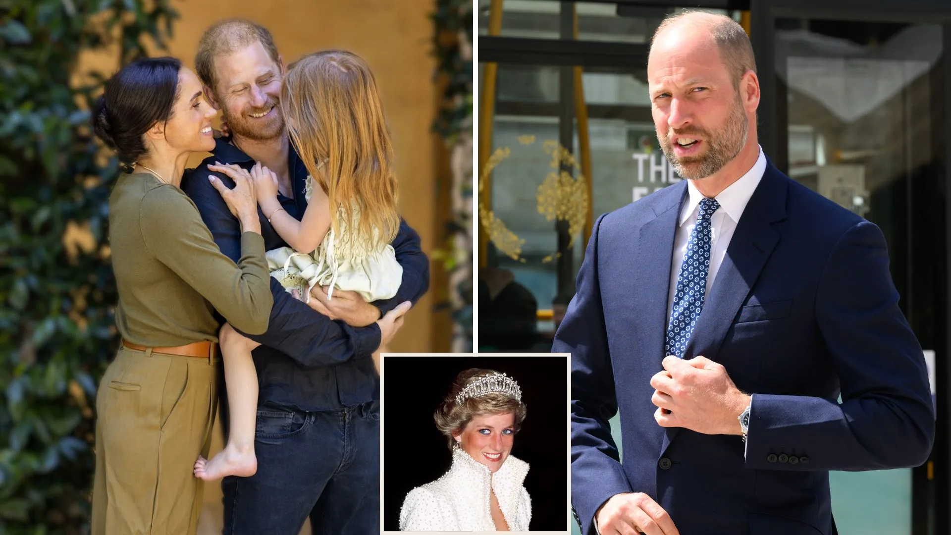 Harry and Meghan, Prince William and Princess Diana