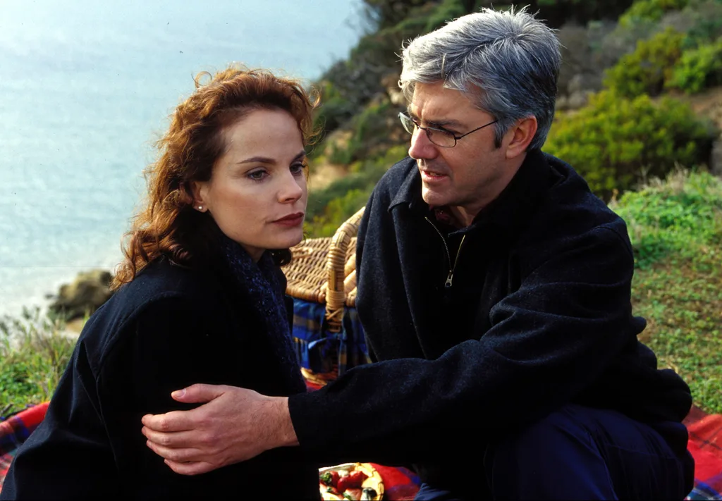 Sigrid Thornton and Shaun Micallef.