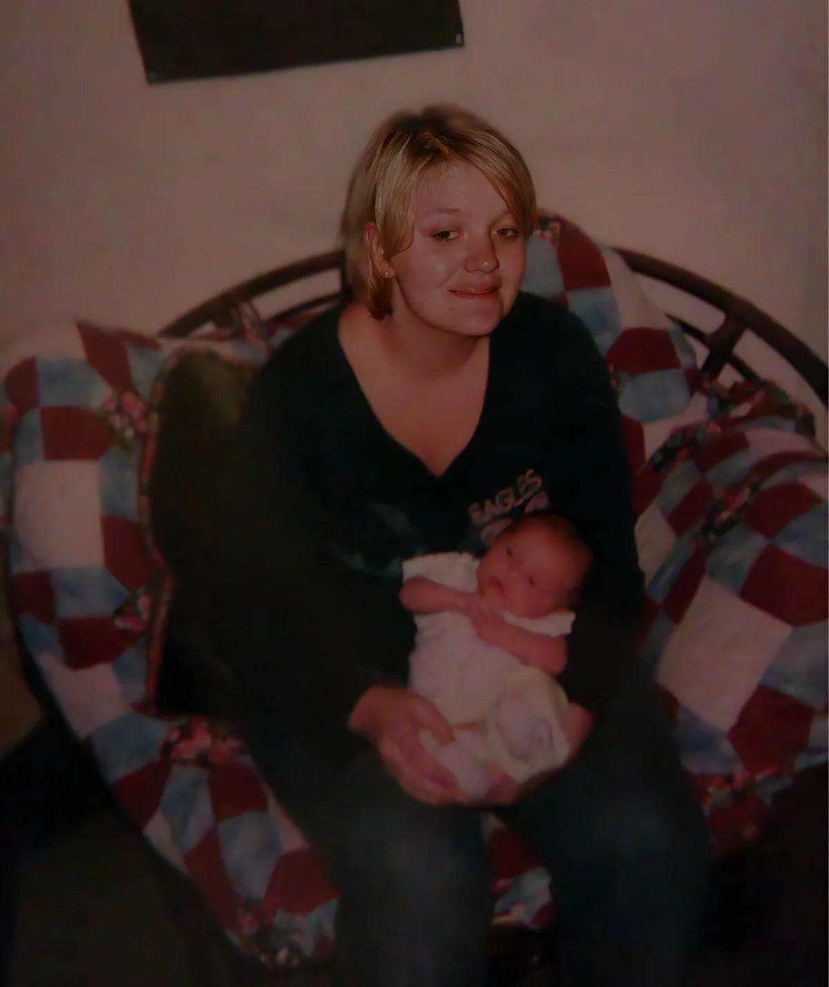 Me at 22 holding Gracie (3 weeks) after escaping captivity and riding a train for 5 hours. (Image: Supplied)