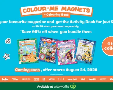 Collect, Colour & Create: New Colour-Me Magnet Books Have Landed at Woolworths