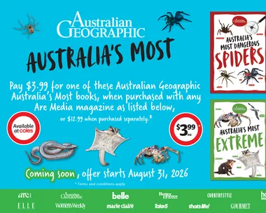 Australian Geographic “Australia’s Most” Books Have Arrived At Coles