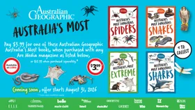 Australian Geographic “Australia’s Most” Books Have Arrived At Coles