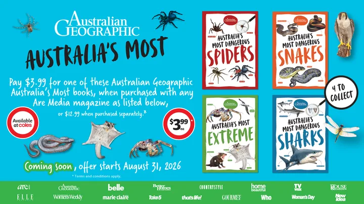 Australian Geographic “Australia’s Most” Books Have Arrived At Coles