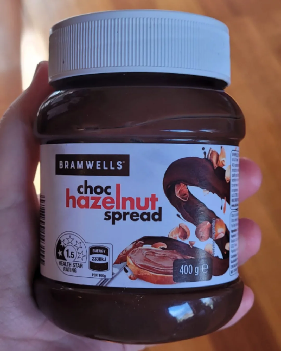 Aldi's choc hazelnut spread