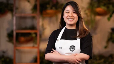Emily Sue in the MasterChef Australia kitchen.