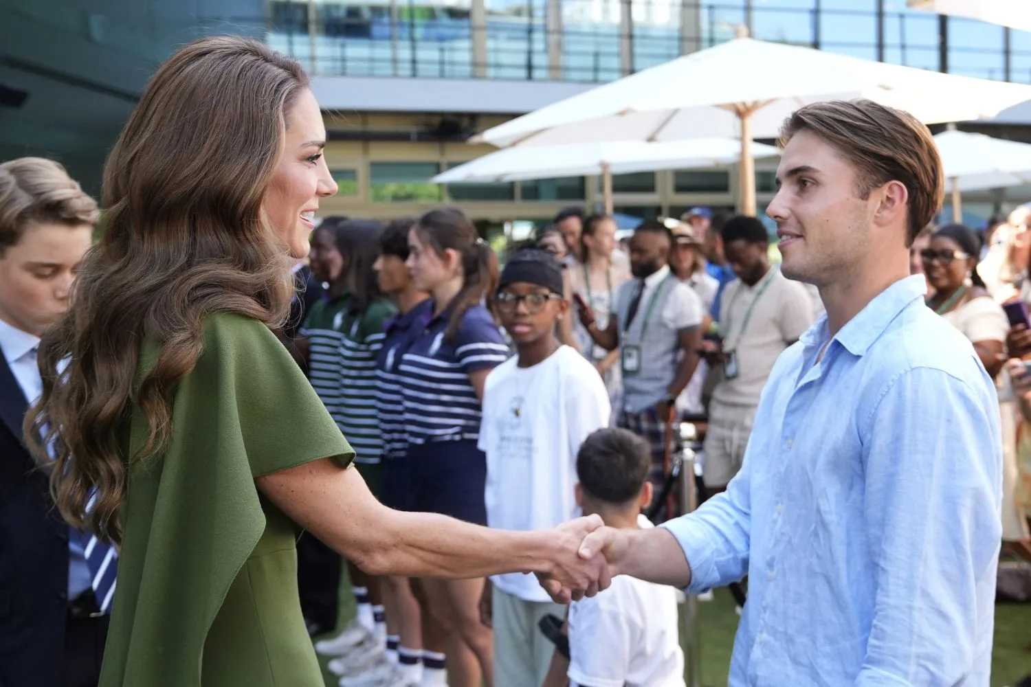 Prince George and Kate, Princess of Wales, with Arthur Fery
