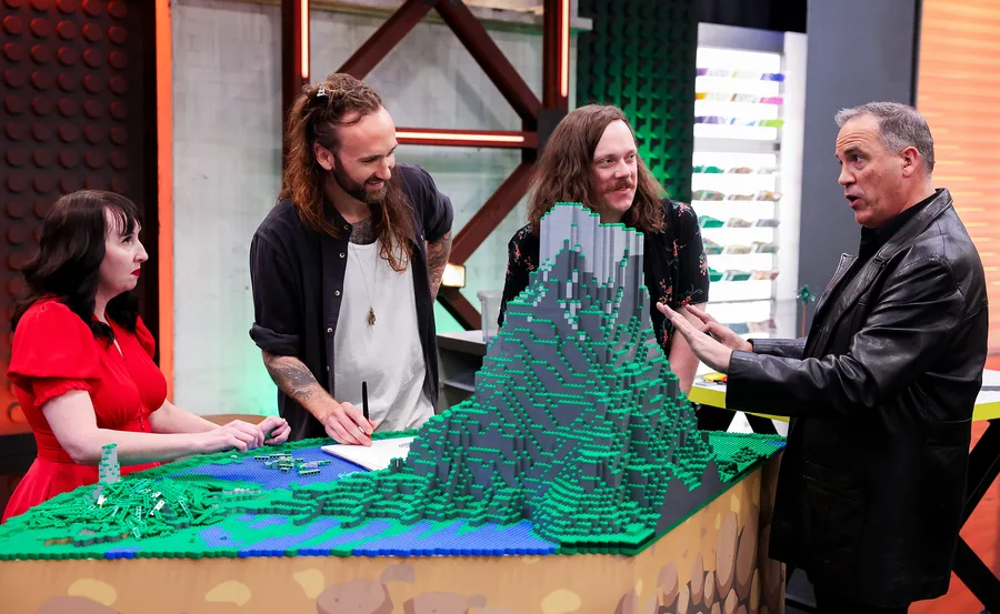 Ryan "Brickman" McNaught in the season finale of Lego Masters: Bricktacular.