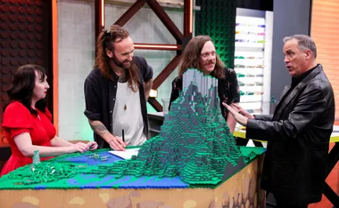 Ryan "Brickman" McNaught in the season finale of Lego Masters: Bricktacular.