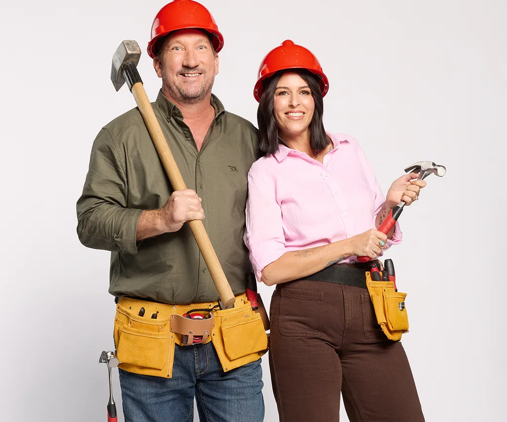 Adam and Jolene - The Block 2026 team.
