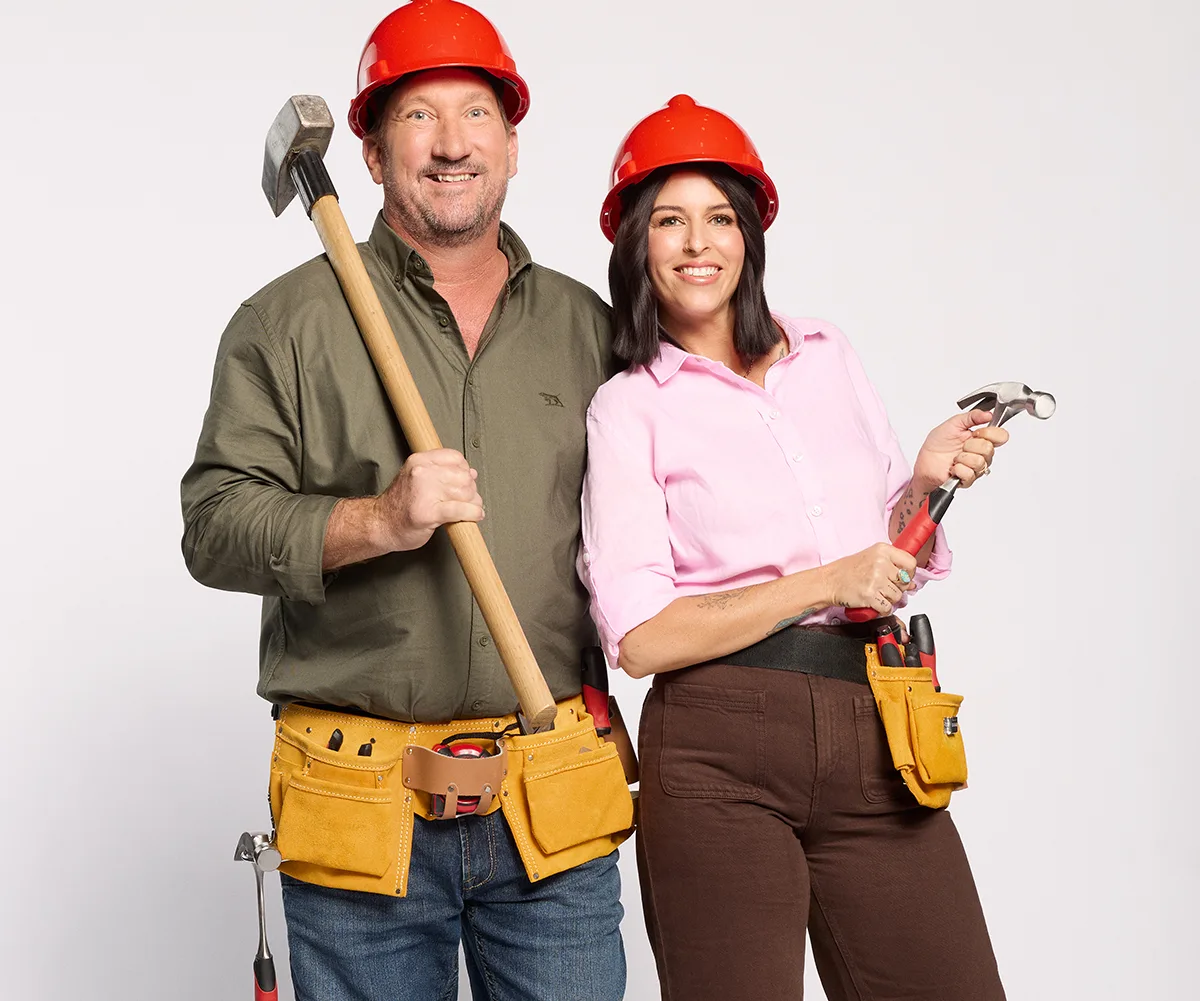 Adam and Jolene - The Block 2026 team.