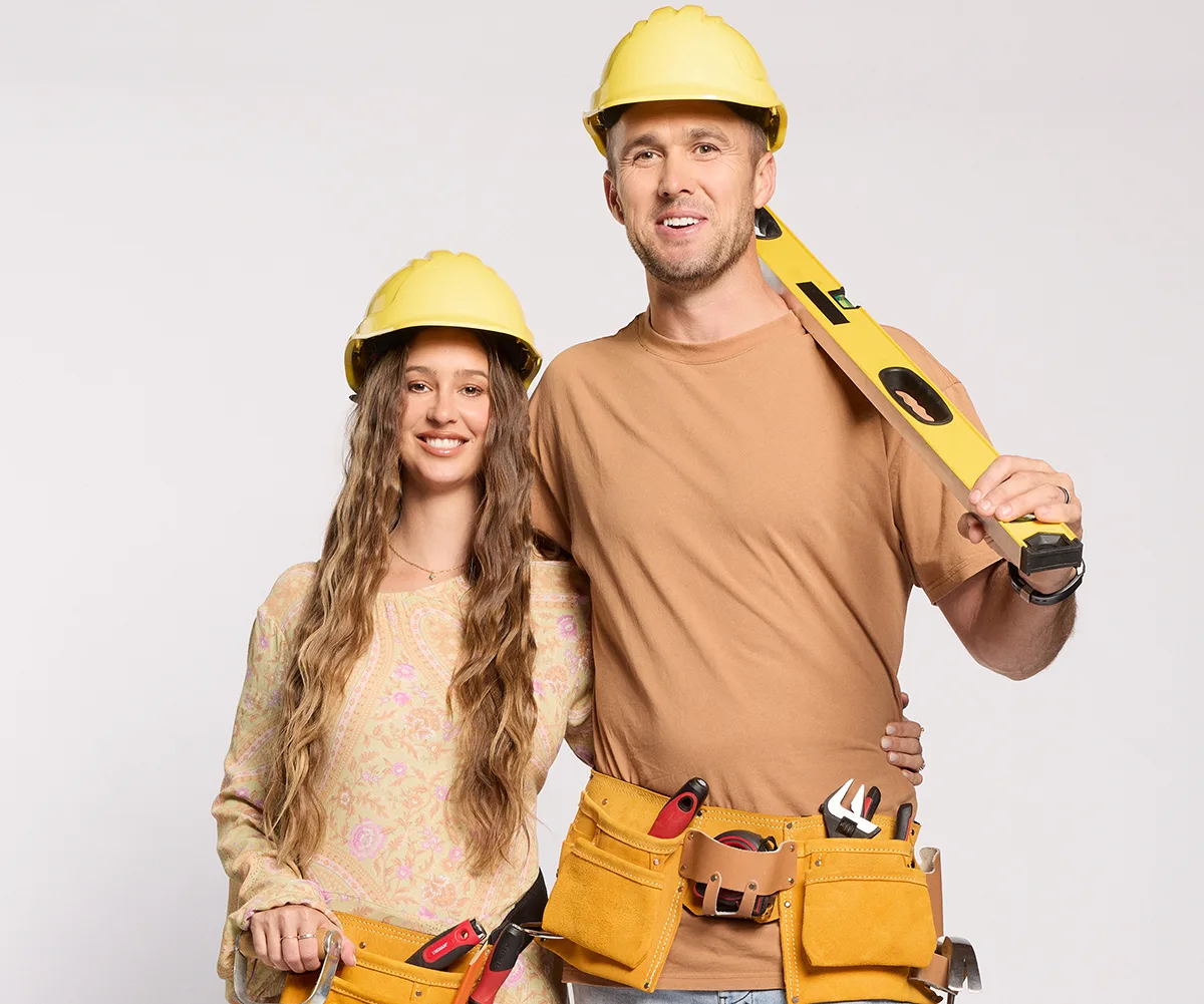 Lisa and Rosco - The Block 2026 team.