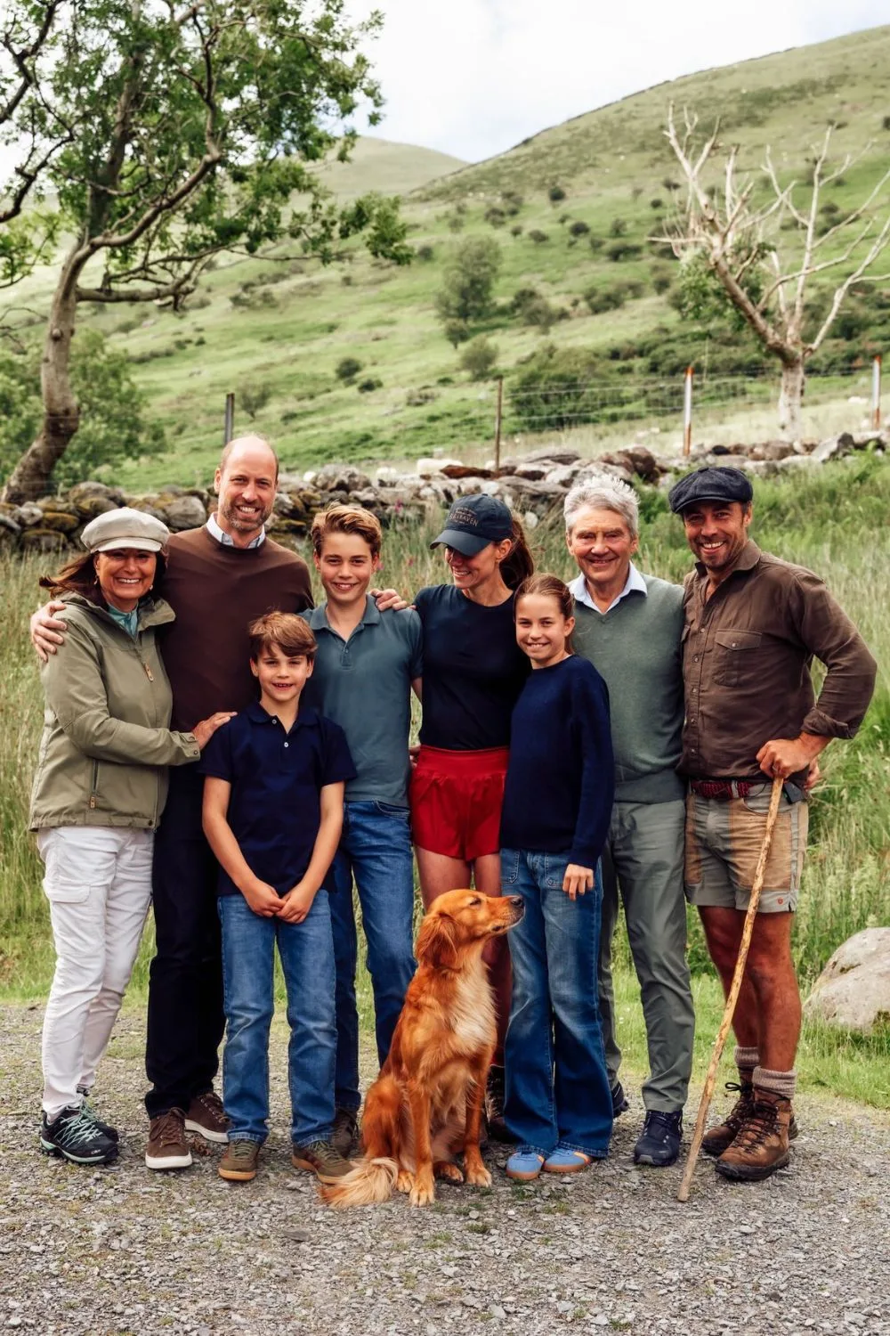 Kate, Princess of Wales with her family
