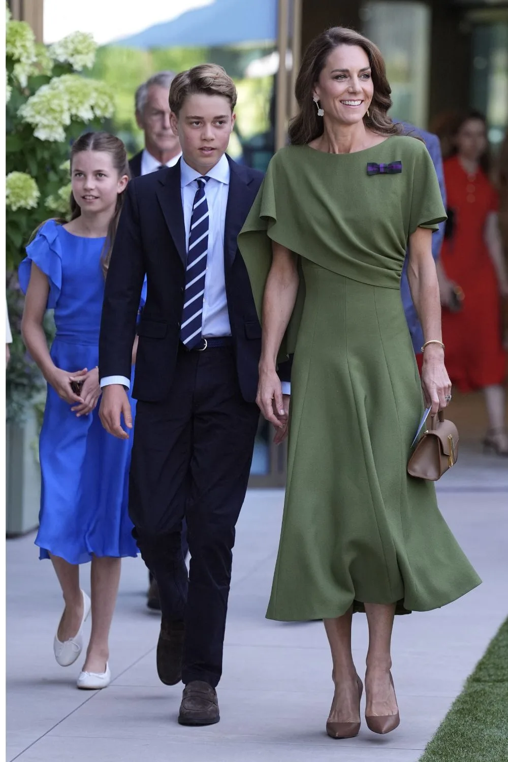 Kate, Princess of Wales, with Prince George and Princess Charlotte