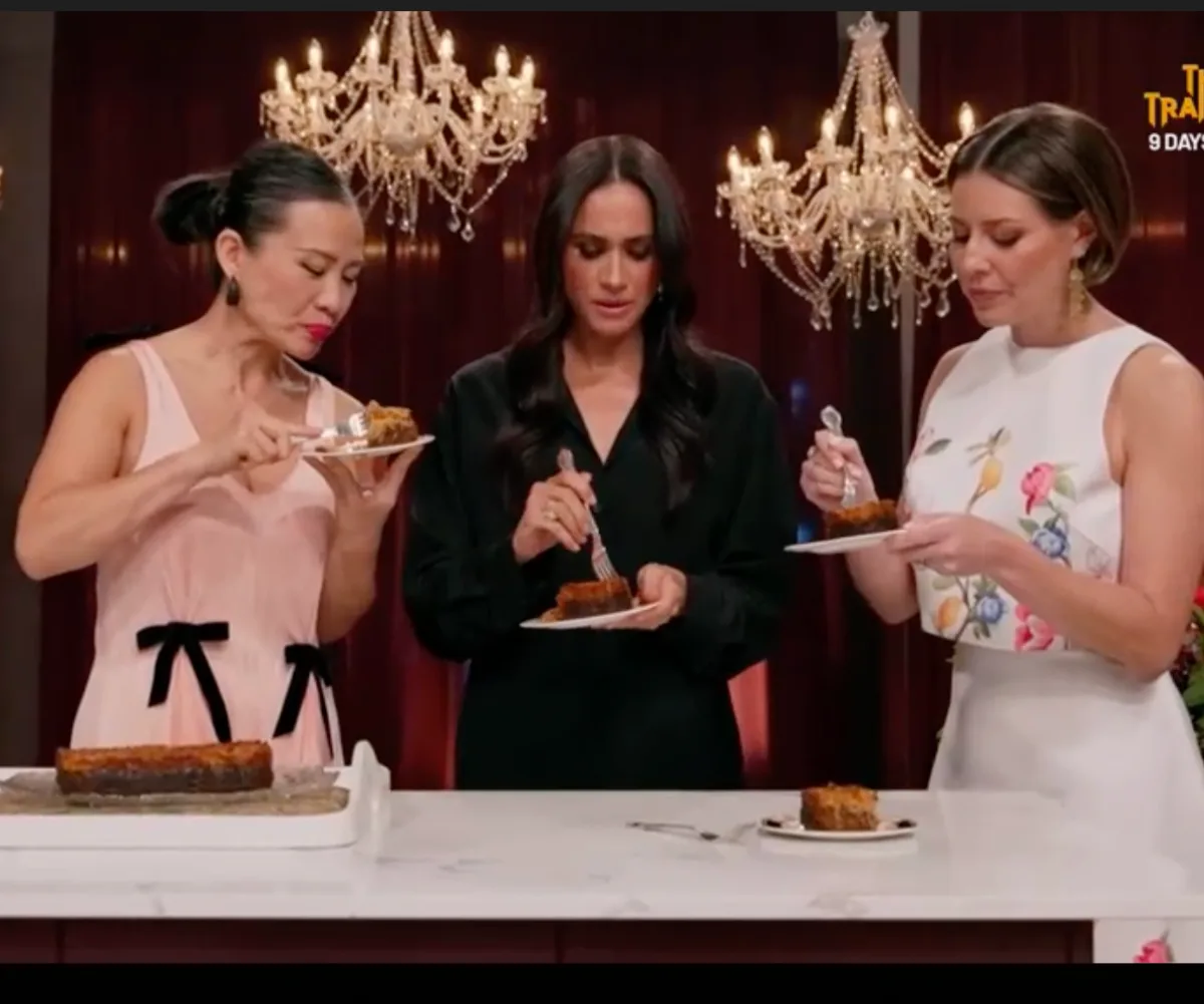 Poh, Meghan and Sofia have a dessert break on MasterChef Australia.