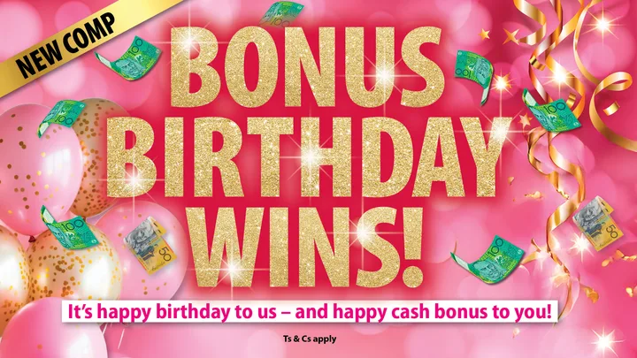 Take 5/Lucky Break Bumper Monthly Bonus Birthday Wins