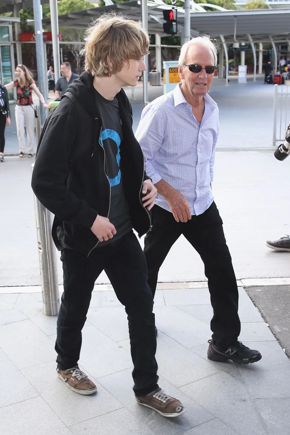 Paul and Chance Hogan in Sydney