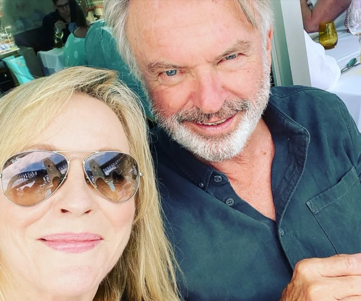 Rebecca Gibney and Sam Neill