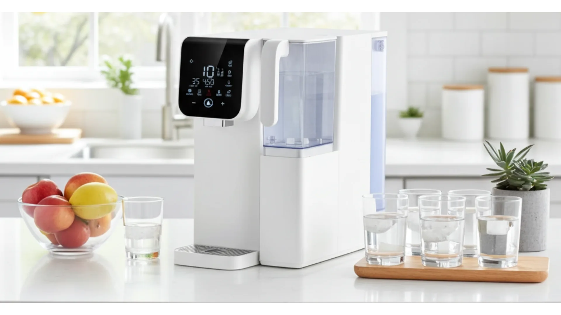The Cara Water Benchtop Reverse Osmosis Water Station.