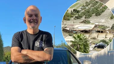 Gareth Jones and the aftermath of Cyclone Gabrielle. (Image: Supplied)