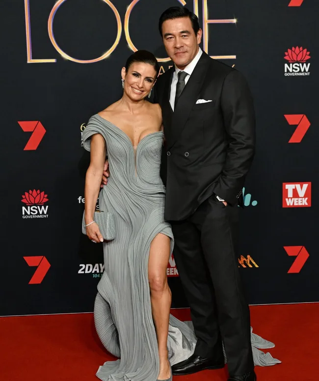 Ada Nicodemou and James Stewart Logies red carpet 2026